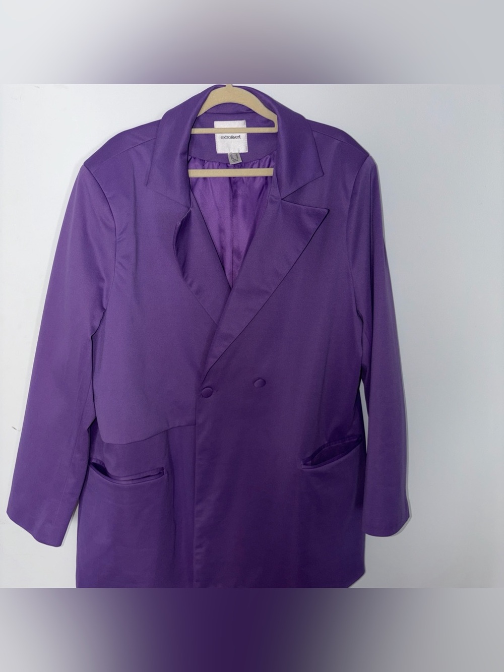 oversized blazer purple  Feminine Power Dressing Chic Boss Energy 14